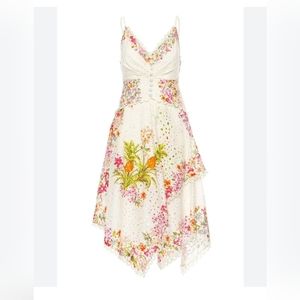 Brand New-Delicate Forest Scarves Midi Dress